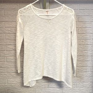 White Long Sleeve Top